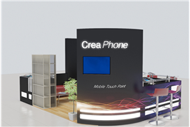 Crea Phone Kiosk Stand Tasarımı