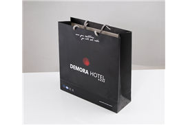 Demora Hotel Karton Çanta Basımı