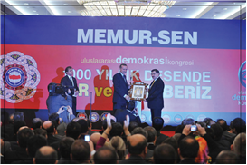 Memur Sen Uluslararası Demokrasi Kongresi Sahne Tasarımı