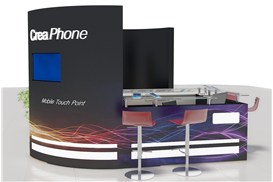 Crea Phone Kiosk Stand Tasarımı